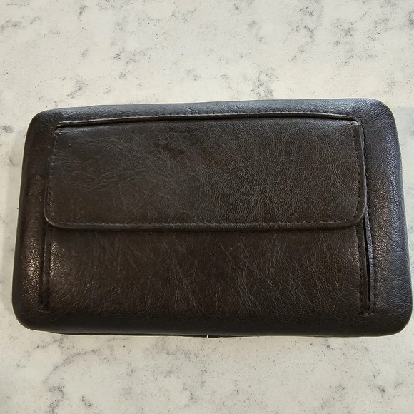 Montana West Brown Rhinestone Embelished Ladies Wallet - Picture 3 of 8